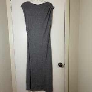 NEW! MNG Mango knit sleeveless midi gray dress size US 8